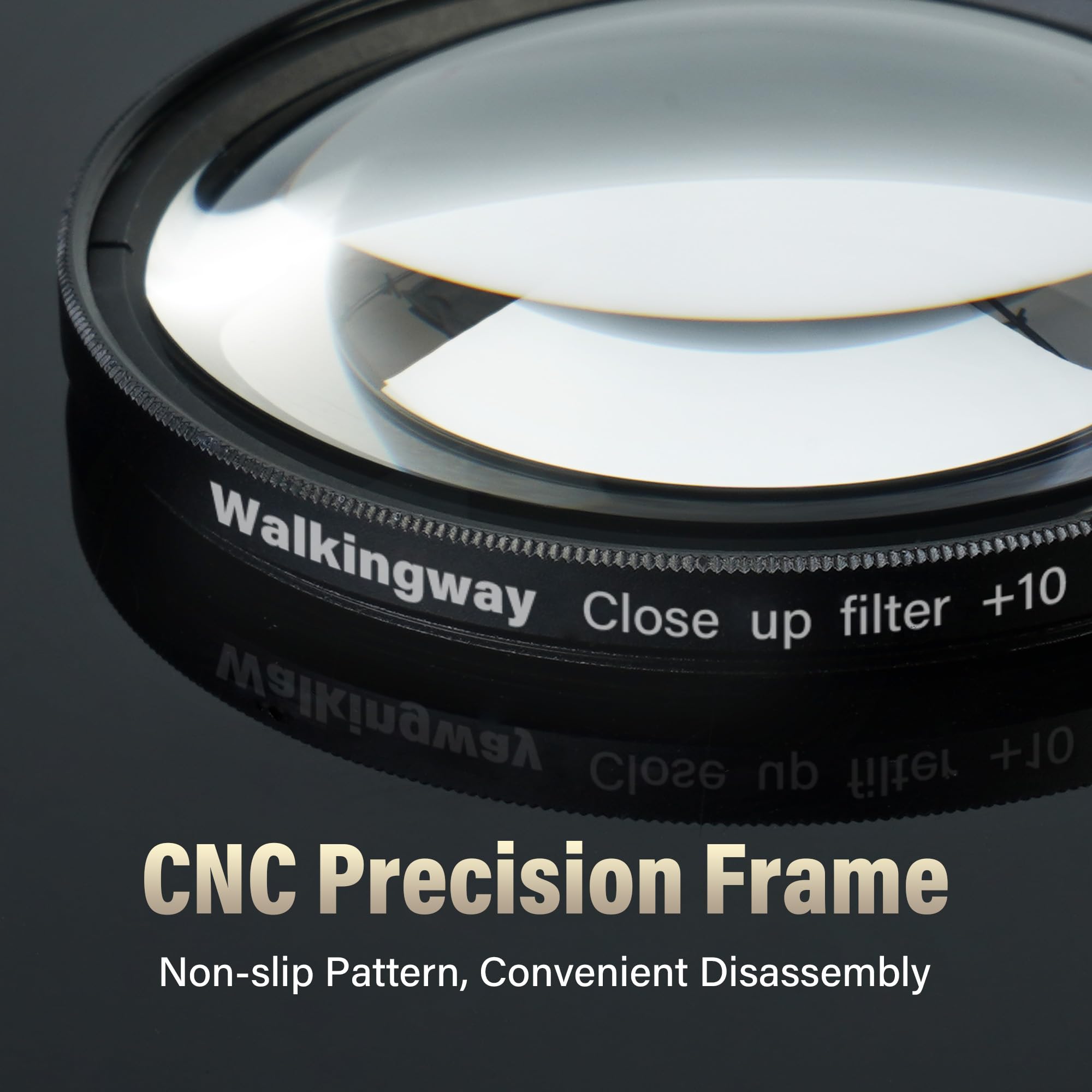 Walking Way Close-Up Makrofilter +8 – Detailfilter für Extreme Nahaufnahmen, HD-Glas, 82mm Schraubfilter – für Technik, Miniaturen & Feinheiten