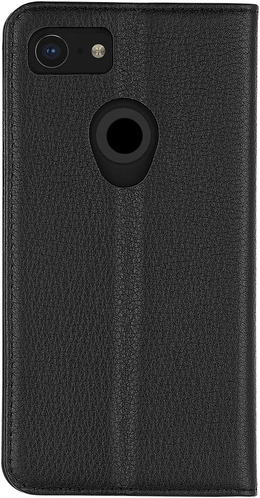 Case-Mate - Google Pixel 3 XL - LEATHER FOLIO WALLET - Black Leather