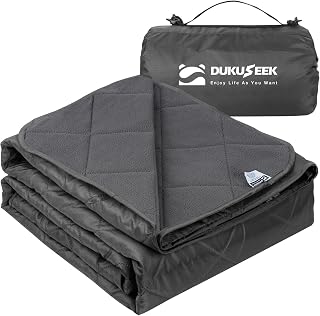 Large Waterproof Stadium Blanket, Soft Warm Fleece Camping Blanket Windproof for Cold Weather, 79"x 59" Triple Layers for Outdoor Sports, Concerts, Car, Dog