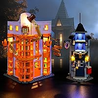 Vista 1 de Vaodest Luz LED para Lego 76422 Diagon Alley: Weasleys' Wizard Wheezes Set, diseño y configuración compatible con el modelo 76422