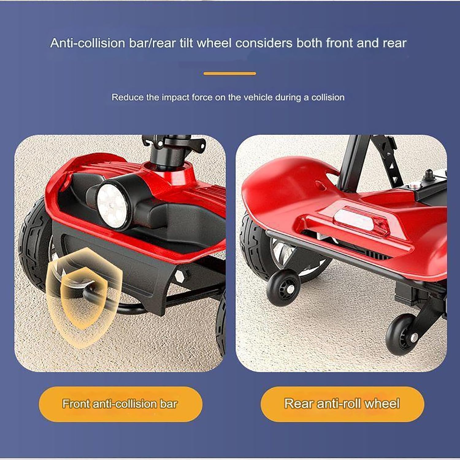 Scooters De Mobilité À 4 Roues pour Adultes, Appareil pour Fauteuil Roulant Électrique, Batterie Au Lithium 24 V/12 Ah, Scooter Motorisé Tout Terrain Léger, Portable Et Compact