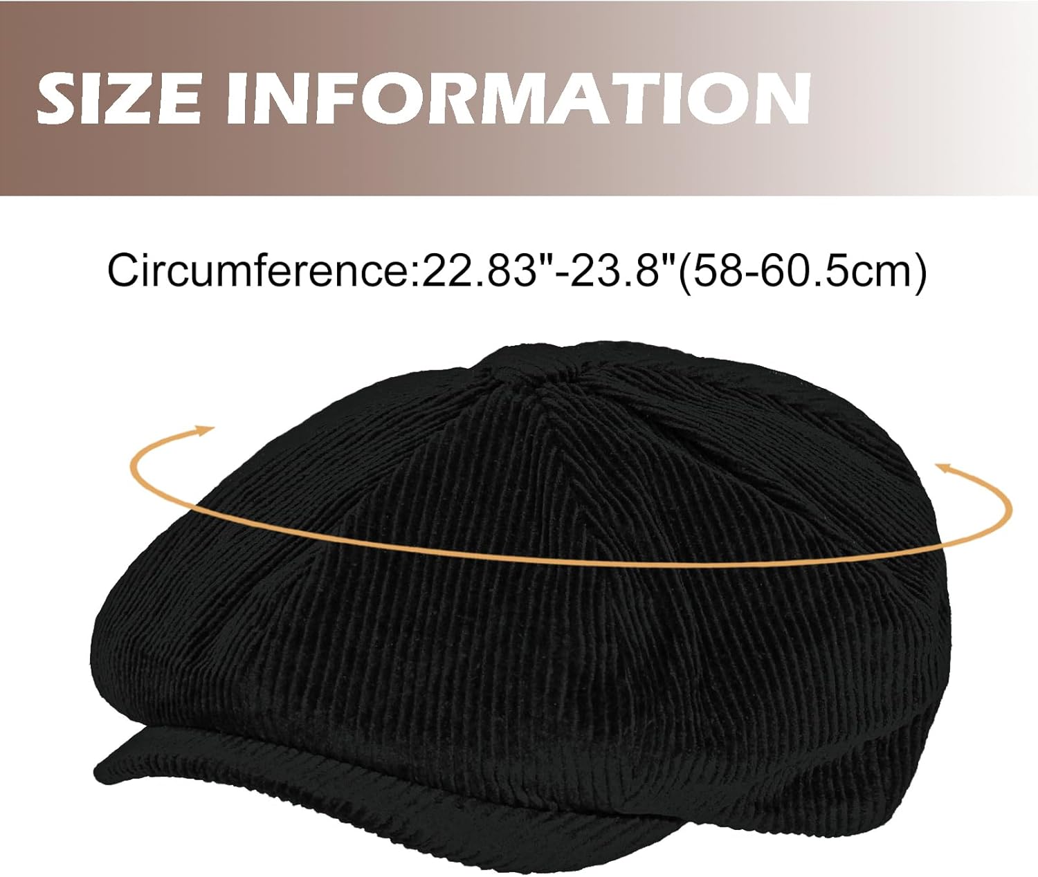 Mens Newsboy Cap Vintage Gatsby Hat Ivy Cabbie Hat Flat Golf Cap Boyfriend Gifts - Image 2