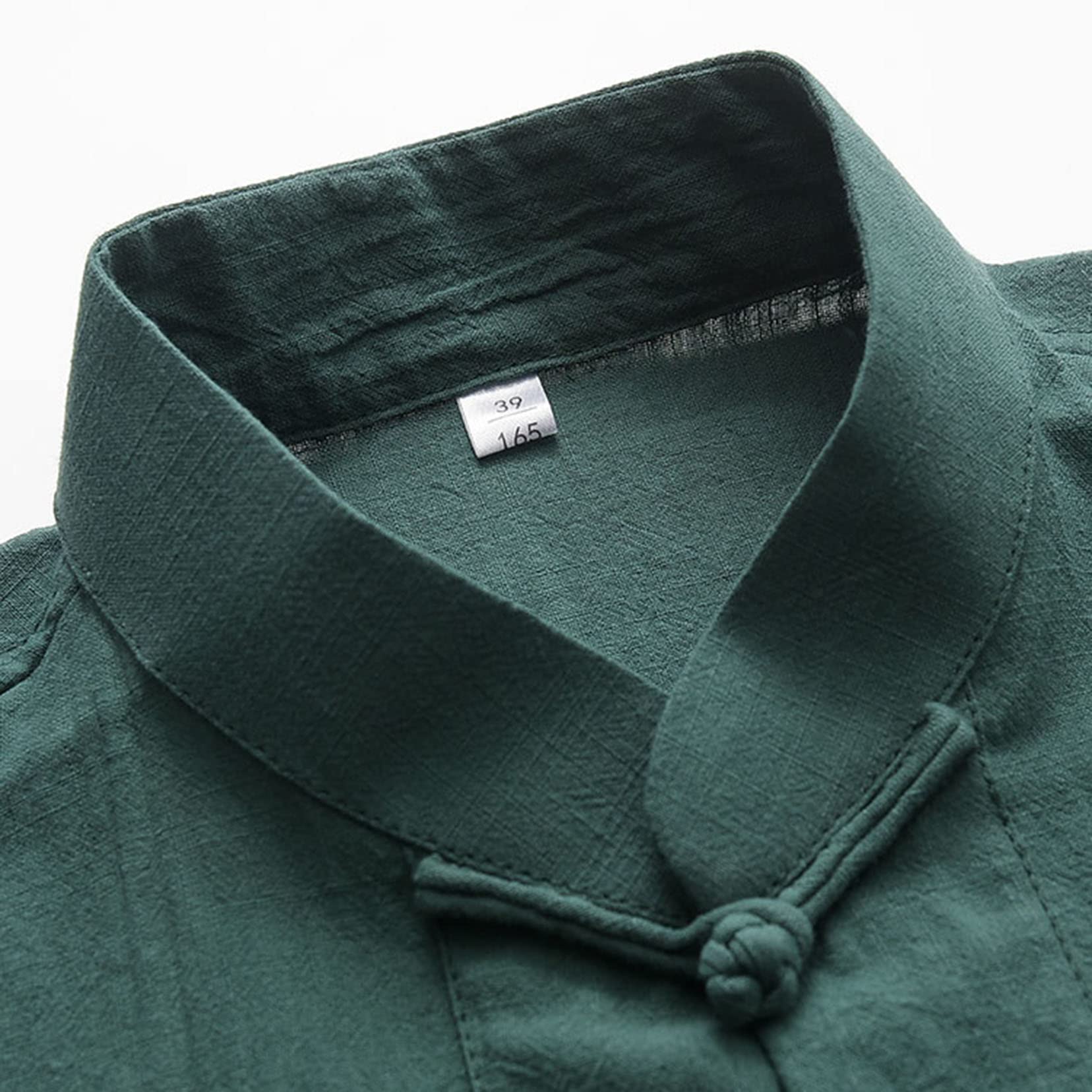 Tradycyjny mundur sztuk walki Męski bawełniany garnitur Tai Chi z krótkim rękawem i spodniami, wielokolorowy, wiele rozmiarów(Blue,XL)