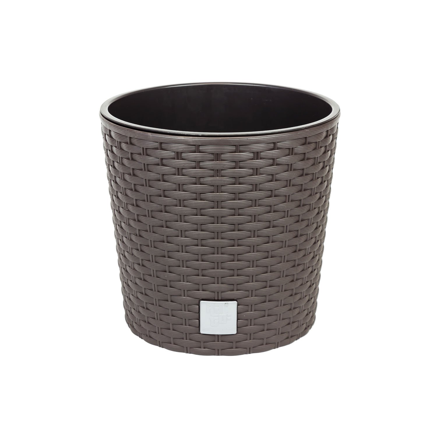Pot rond ocre foncé Rato de 8,7 litres pour simplifier le rempotage de vos plantes