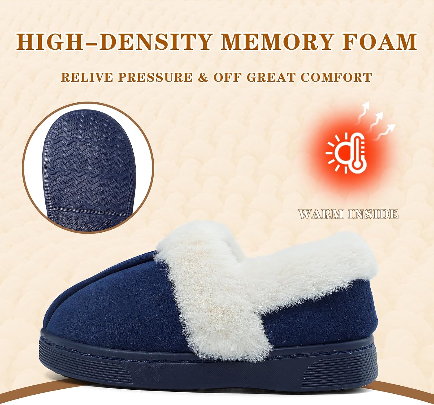 MK MATT KEELY Kids Slippers Girls Boys Winter Warm Fuzzy House Slippers Toddler Non-Slip Plush Lined Soft Memory Foam Indoor Outdoor Home Shoes