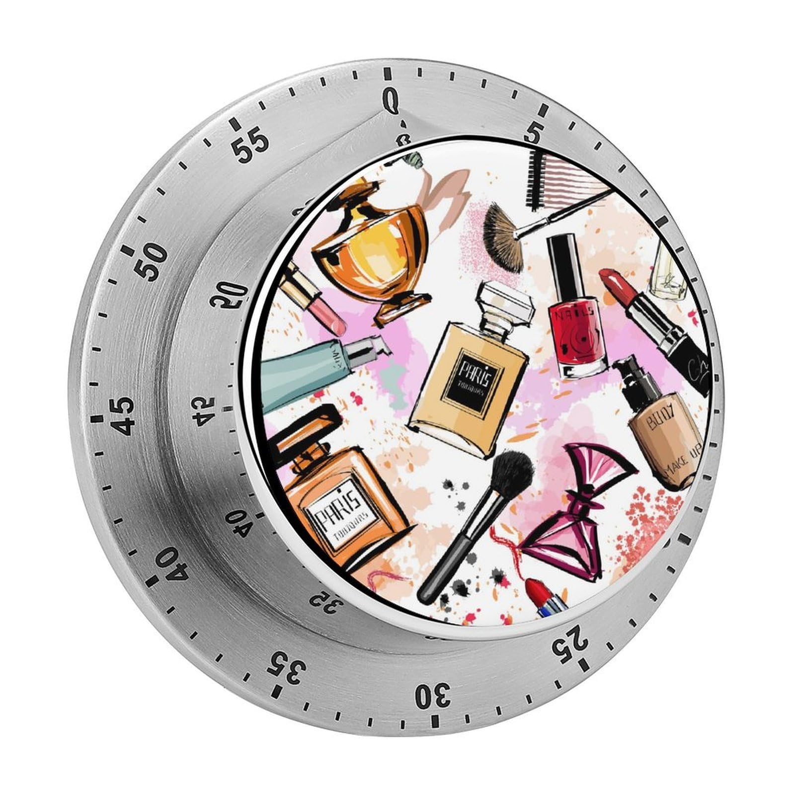 Modern Lady Cosmetic Perfume Lipstick Circular Rotating Timer, Suitable for Kitchen and Bedroom