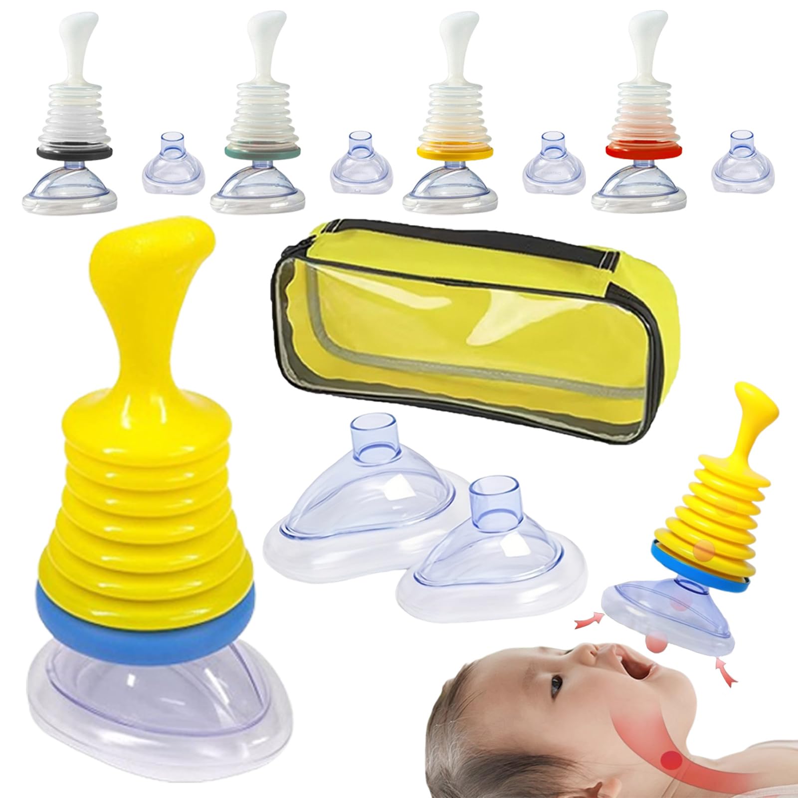 Amazon｜窒息救助装置 ポータブル 緊急用 窒息防止装置 窒息レスキュー