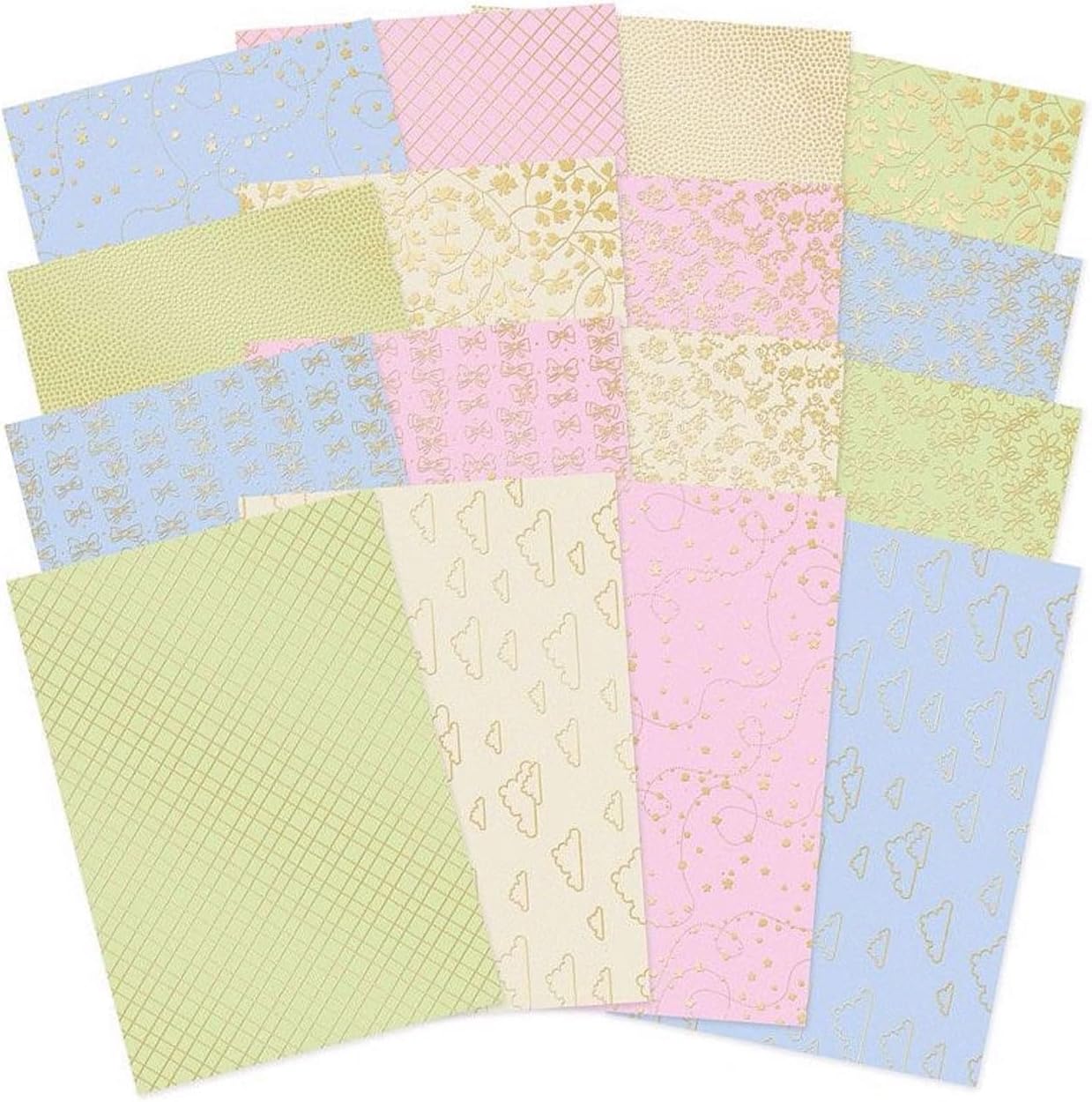 Hunkydory Crafts Spring Sensation Elegance Foiled Edge-to-Edge Cardstock