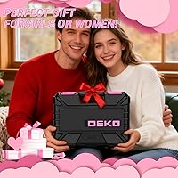 Vista 7 de DEKOPRO Tool Set for Women: Pink Tool Set for Home Repair, Womens Tool Kit for All Purpose 42 Piece