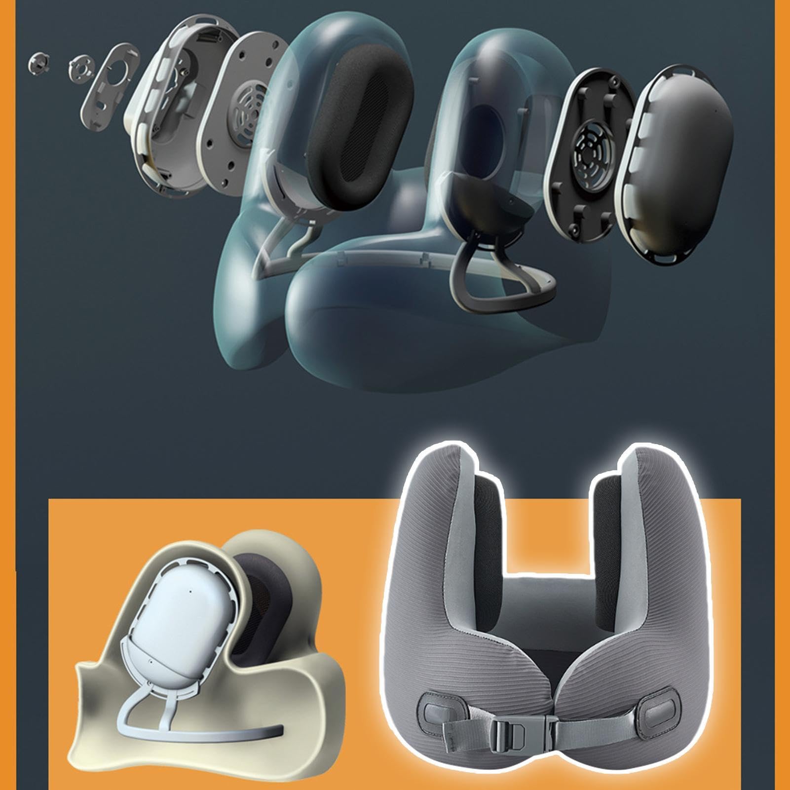 Almohada Cervical de Viaje Cojín Portátil