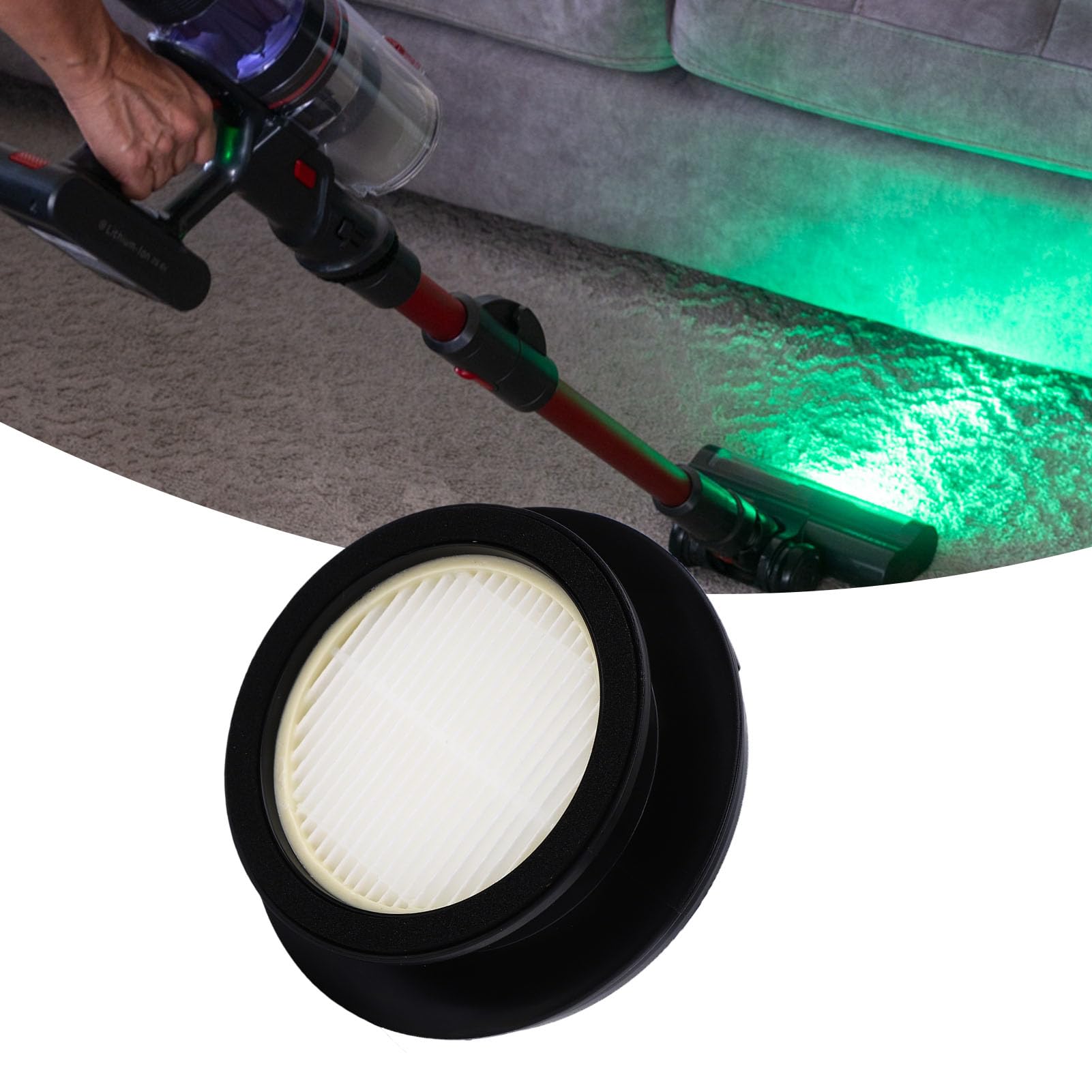 Remplacement de Filtre 3 Pièces, Ensemble de Fixation de Filtre Lavable Réutilisable pour Aspirateur à Main U16FLEX