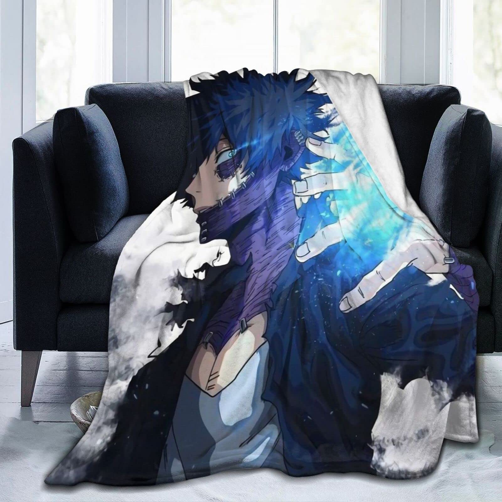 Amazon.com: Xuanyang Boku No Hero Dabi Bluefire Soft Flannel Blanket  Lightweight Fleece Blanket Air Conditioner is Suitable for Bedroom Living  Room Sofa 80x60 Inches, Black2 : לבית ולמטבח