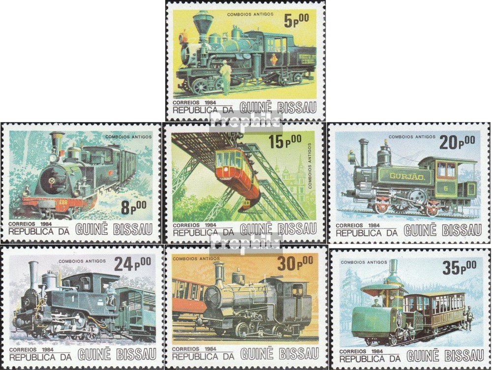 PROPHILA Guinea-Bissau Briefmarken „Wale“ – Komplette Ausgabe 804-810, Postfrisch ** MNH (1984)