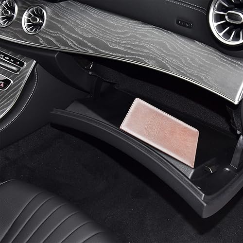 Miniatura 36 de Tarjetero de alta calidad para registro y seguro de automóvil con cierre magnético, organizador de coche para documentos, tarjetas, licencia (negro)