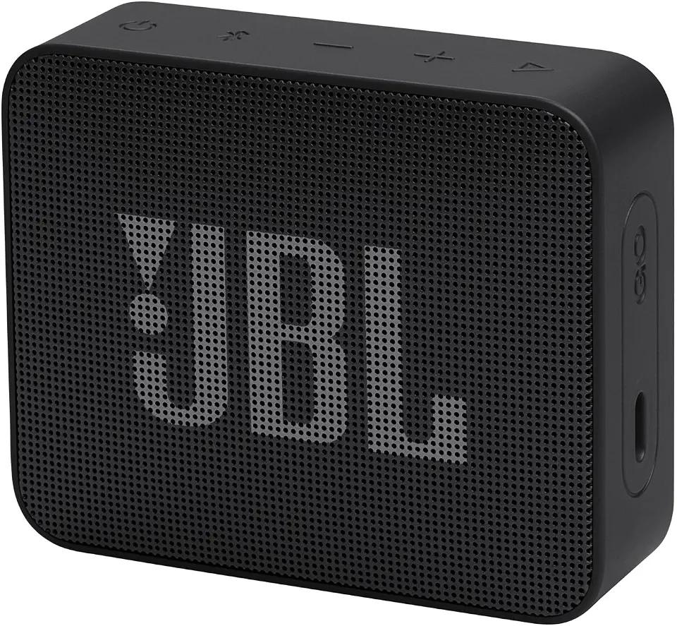 JBL Go Essential 2, Rich Original JBL Pro Sound, IP67 Waterproof and dustproof, Wireless Bluetooth Streaming, 5 Hours of Playtime, Black
