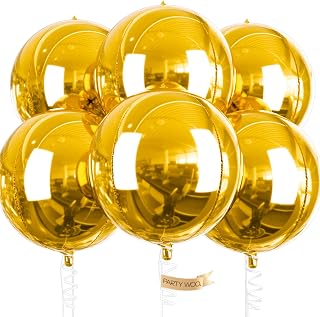 PartyWoo Metallic Gold Foil Balloons Lahore, Karachi - Pakistan