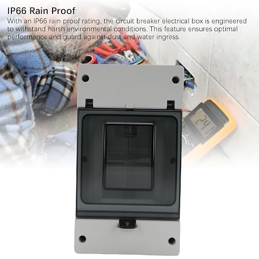 Caja portafusibles DC 270x123x150 mm IP66 resistente a lluvia miniatura 7