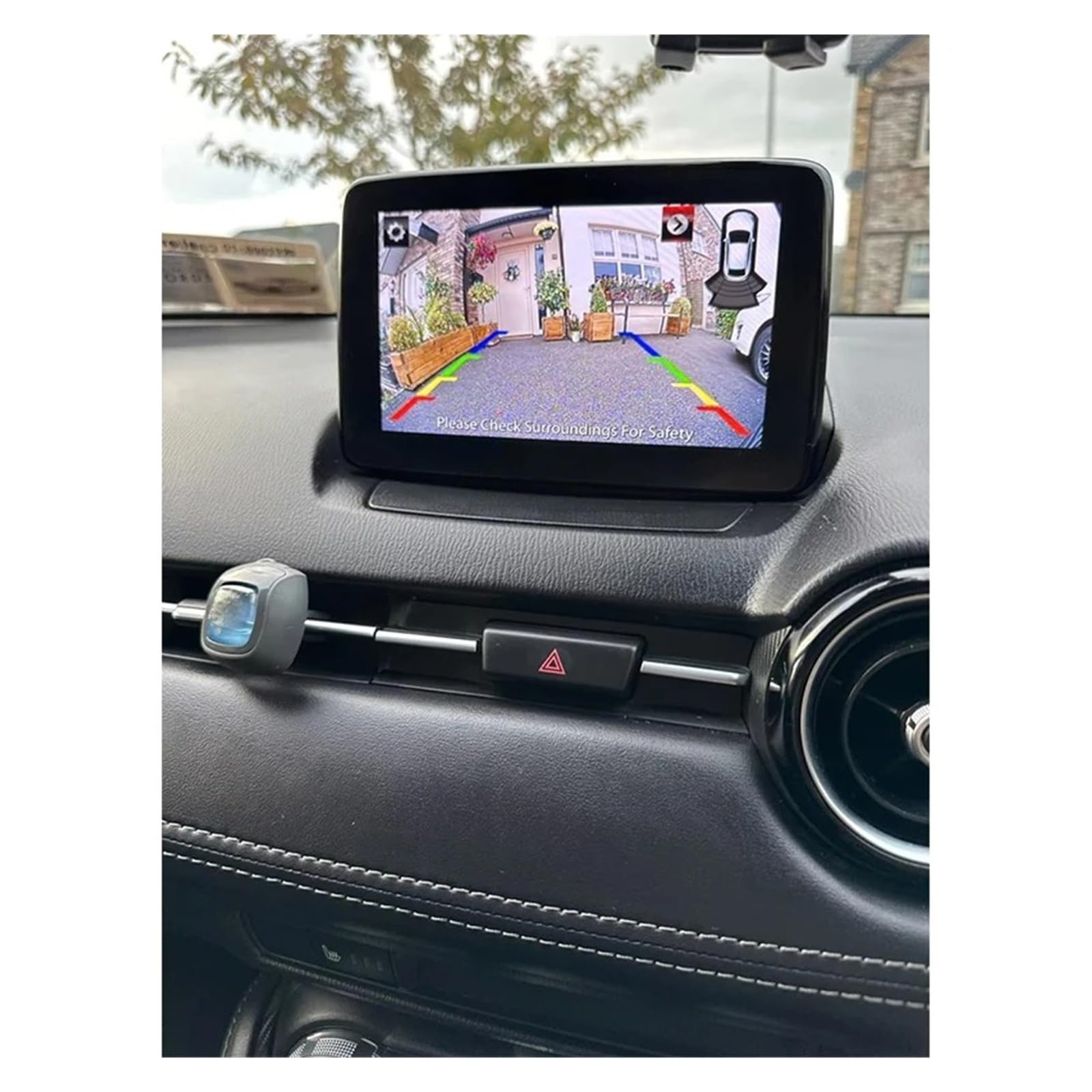 Cámara Aparcamiento para Mazda para CX-5 CX 5 CX5 KF 2017 2018 Pantalla Fábrica HD Visión Nocturna Estilo OEM Vista Trasera Cámara Marcha Atrás Camara Marcha Atras(Kit B 1080P CAM)