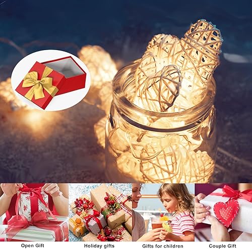 Miniatura 7 de BigNoseDeer Tarro de vidrio en forma de corazón de 22 onzas con tapa hermética  Contenedores de almacenamiento de alimentos de cocina para azúcar,