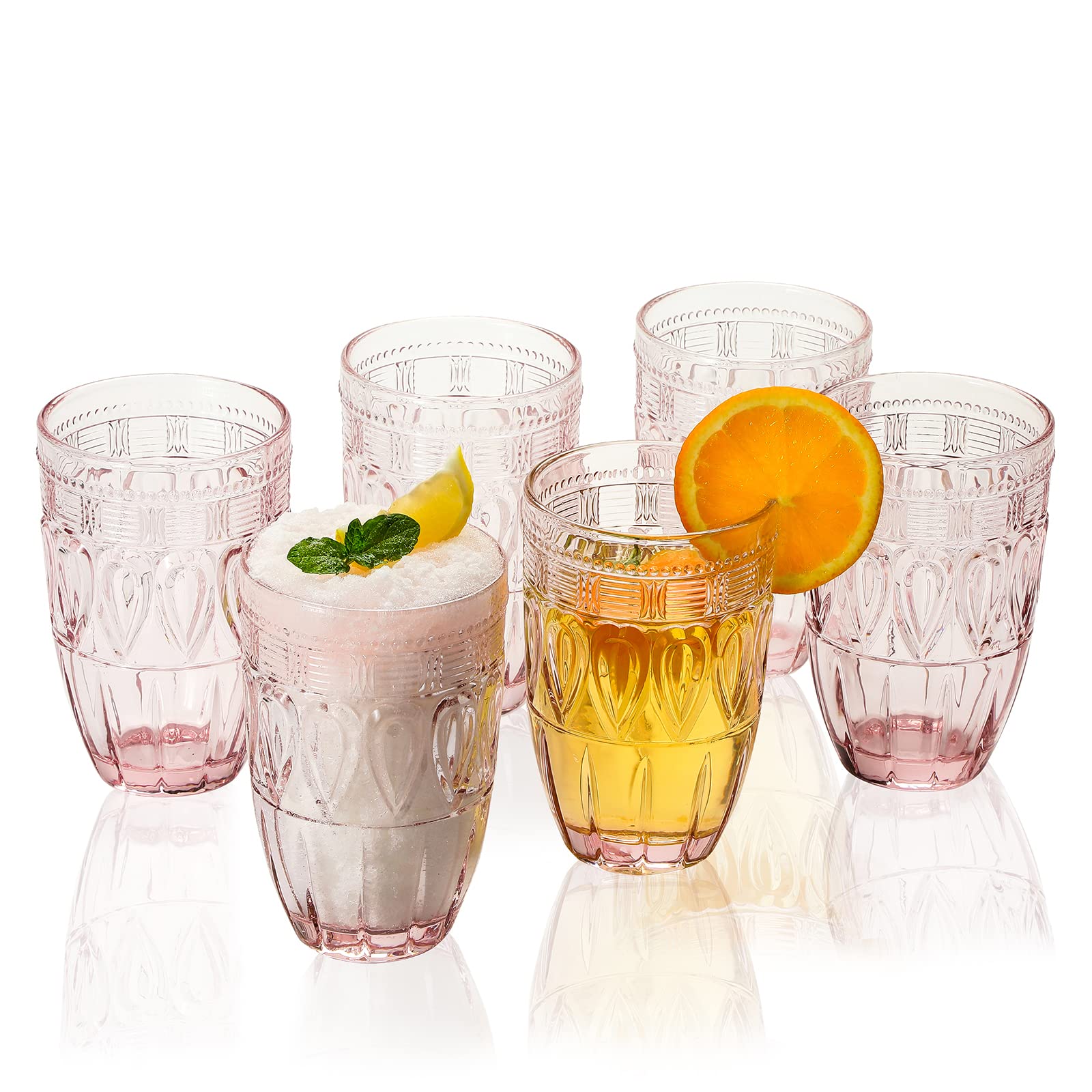 Argus Collection - Set di 6 bicchieri da 326 ml, ideali per bibite e succhi di frutta, acqua e bicchieri da cucina, ideale come idea regalo