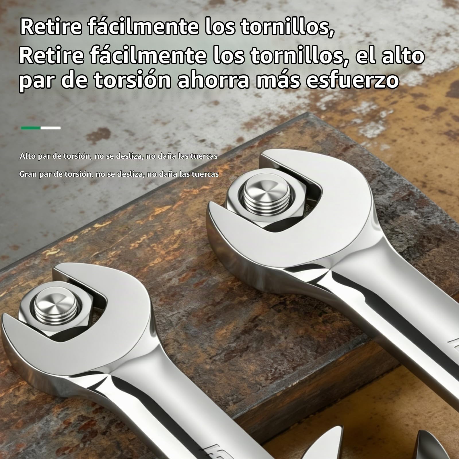Juego De Llaves Fijas Con Carraca, 6 Piezas 10-17mm Juego De Llaves Combinadas Con Carraca Abierta, Llave Tubo Para Frenos, LíNea De Combustible Para ReparacióN De Coches, Aire Acondicionado
