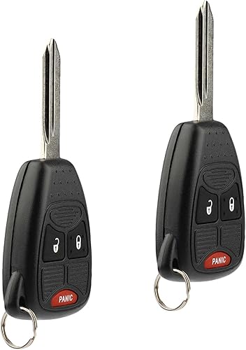 2 llaves remotas de entrada sin llave USARemote 3btn para Wrangler Ram Durango Magnum Nitro Calibre Patriot Compass Aspen PT Cruiser