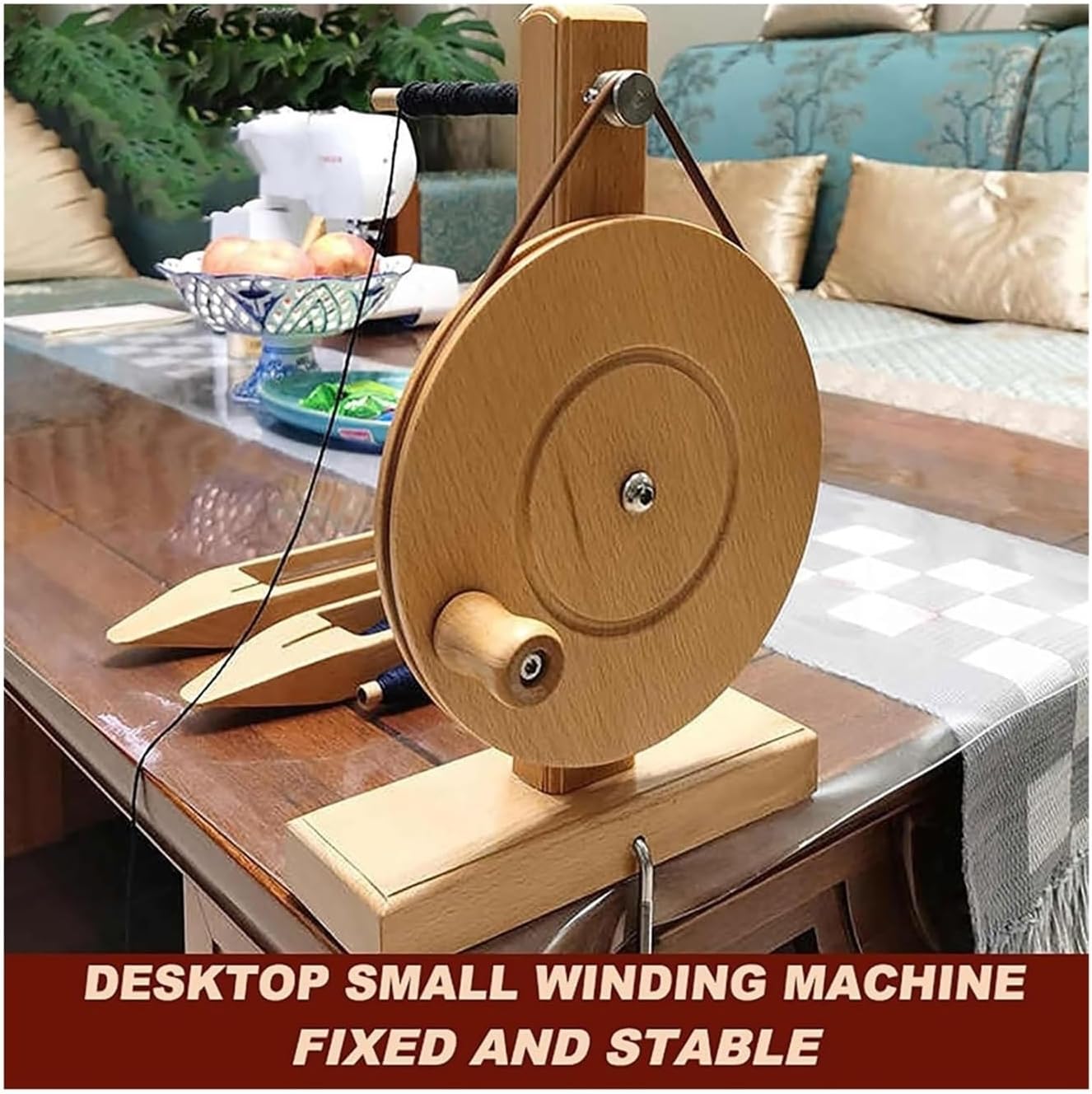 Wooden Hand Winding Machine, Knitting Yarn Spinner, Yarn Ball Winder, Equipment, for Spinning Wool, Cotton, Silk, Wool Thread