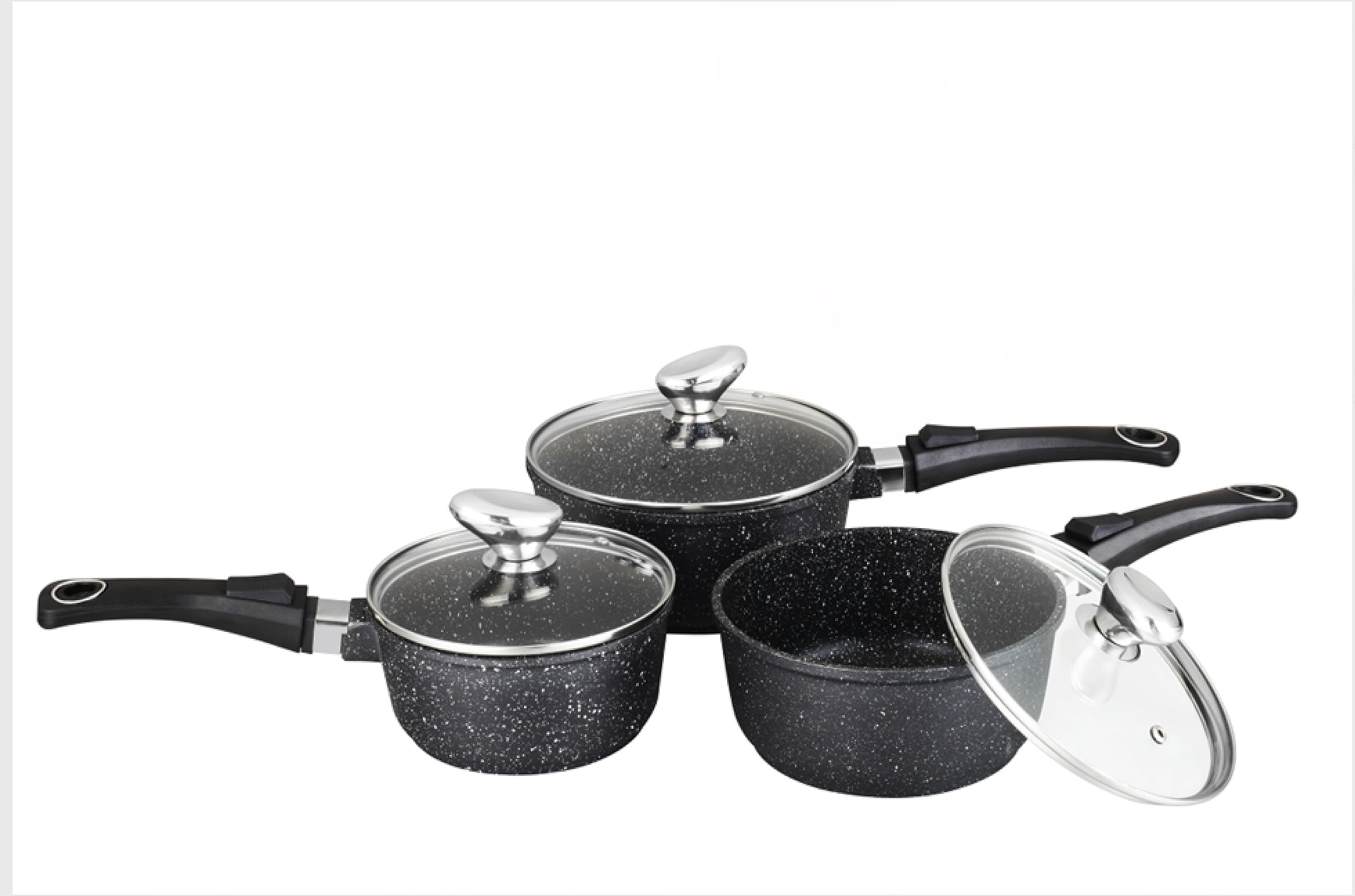 Pradel Excellence, casseroles 16/18/20 cm Tous Feux, Ancien Manche