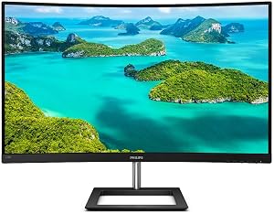 PHILIPS Monitor 328E1CA 32 pollici Curvo 3840×2160, UHD, 60Hz, VA Panel, 4ms GtG, Speakers, (HDMI2x 2.0 DP 1x 1.2) Nero