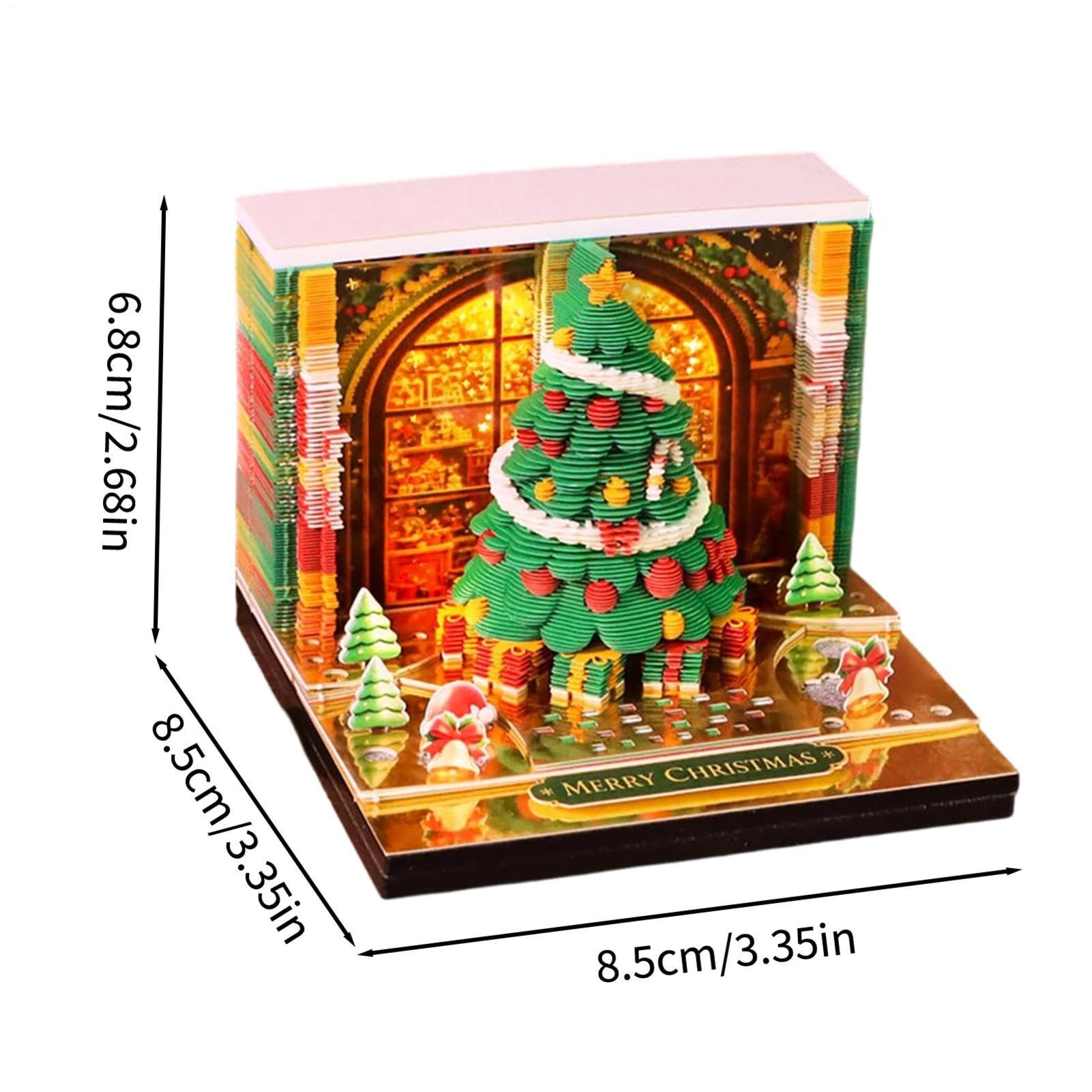 Bloc-mémo 3D Carnet Détachable Drôle Sapin De Noël Esthétique