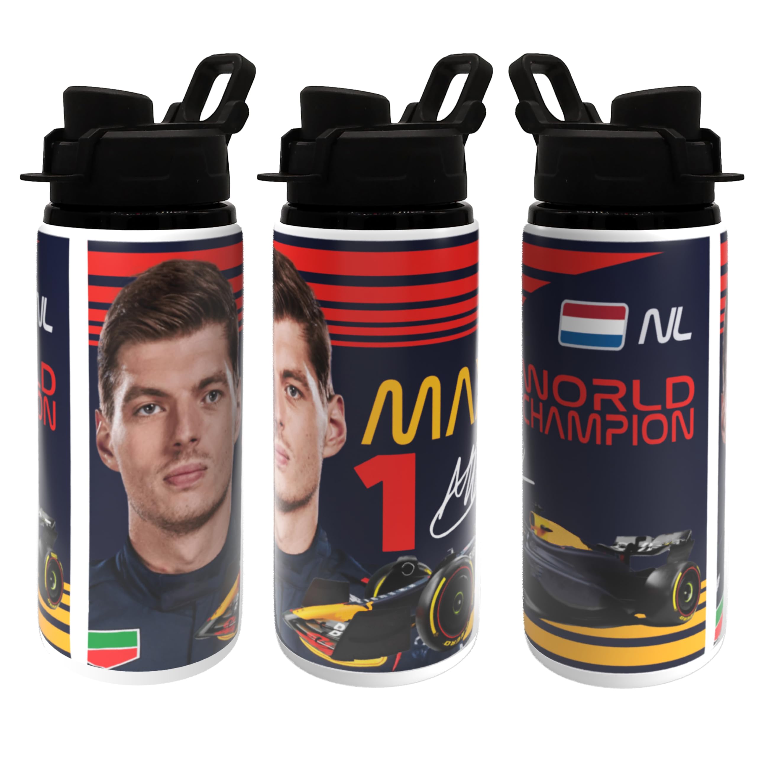 Partisan Multi Max Water Bottle 600Ml Wht/Blk Lid