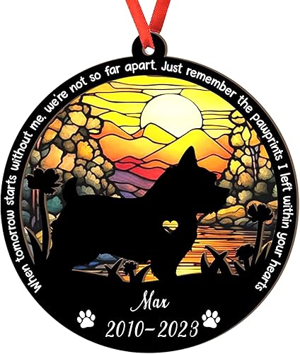 Miniatura 103 de Adorno personalizado para atrapasoles Bichon Frise, Bichon Frise Sun Catcher Adorno de Navidad – Regalo para perro amante, Bichon Frise 3D 2 capas