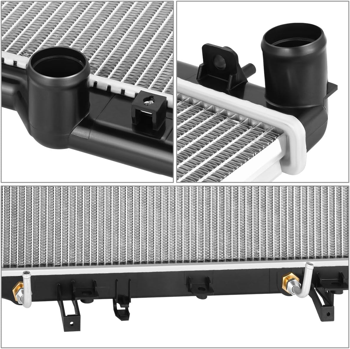 Aluminum Core Cooling Radiator Compatible with 05-15 Subaru Crosstrek Forester Impreza Legacy Outback 2.0L 2.5L NA AT