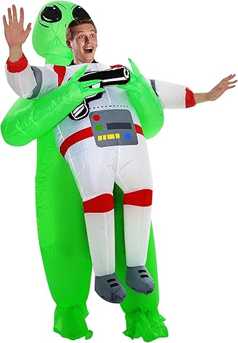 Miniatura 7 de Disfraz inflable de alienígena para adultos, disfraces inflables de Halloween para Halloween y fiestas de alienígenas eventos temáticos