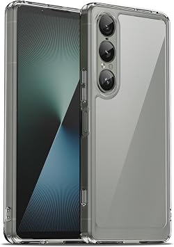 Case for Sony Xperia 1 VII, Military Grade Drop Protection Phone Case, Yellowing Resistant, Anti-Scratch Hard PC Back, Shockproof Hard Ultra-Thin Protective Cover, Clear