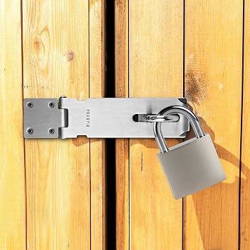 5 Stainless Steel Lock Bolt with Screws Garden Door Basement