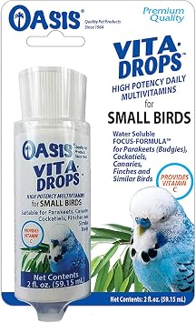OASIS # 80257 Vita Drops for Small Birds، 2 - ounce سائل متعدد الفيتامينات