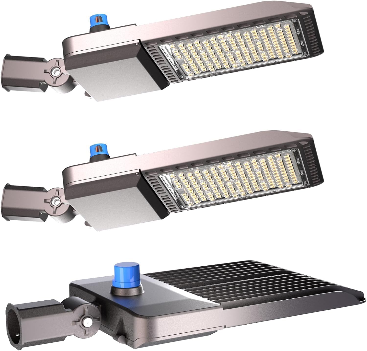 3Pack 240W LED Parking Lot Lights (36000LM Eqv 1000W HID/HPS) 5000K SlipFitter Mount LED Pole Light with Smart Photocell IP65 Outdoor Area Lighting for 30~40Ft Height-7Yrs Warranty