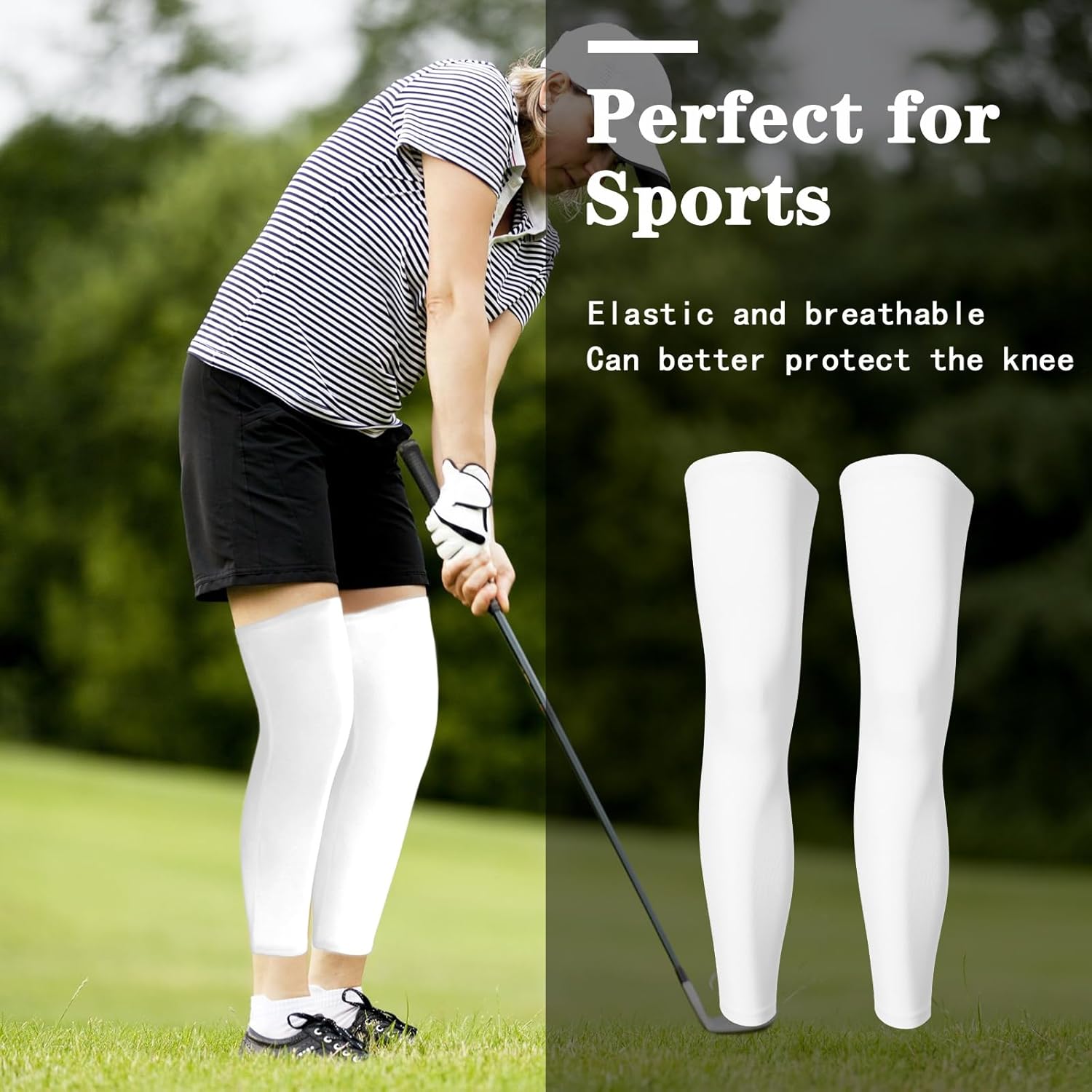 Skylety Compression Leg Sleeve Full Length Leg Sleeves Sports Cycling for Men Women, Running, Basketball - Image 7