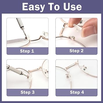 3pcs Little Keyring Glasses Screwdrivers Eyeglasses Repair Set | 3-in-1 Glasses Repair Tool, Portable, Flat Head Phillips Hex Handy Tiny Screw Driver for Small Screws and Hex Nuts
