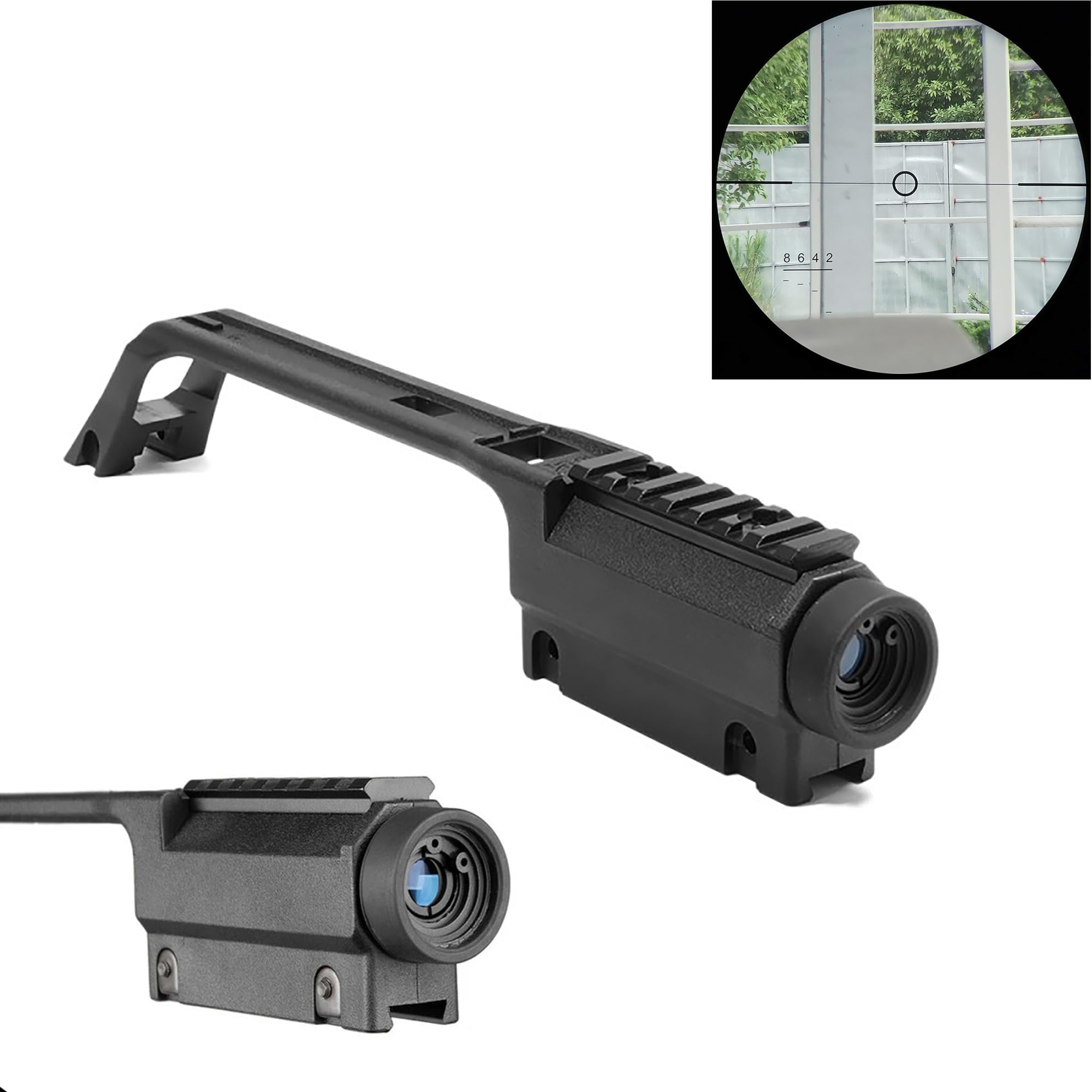 3.5X G36 Magnifier Scope with High Top Rail?for 20mm Rail Scope Mount Base (BK)