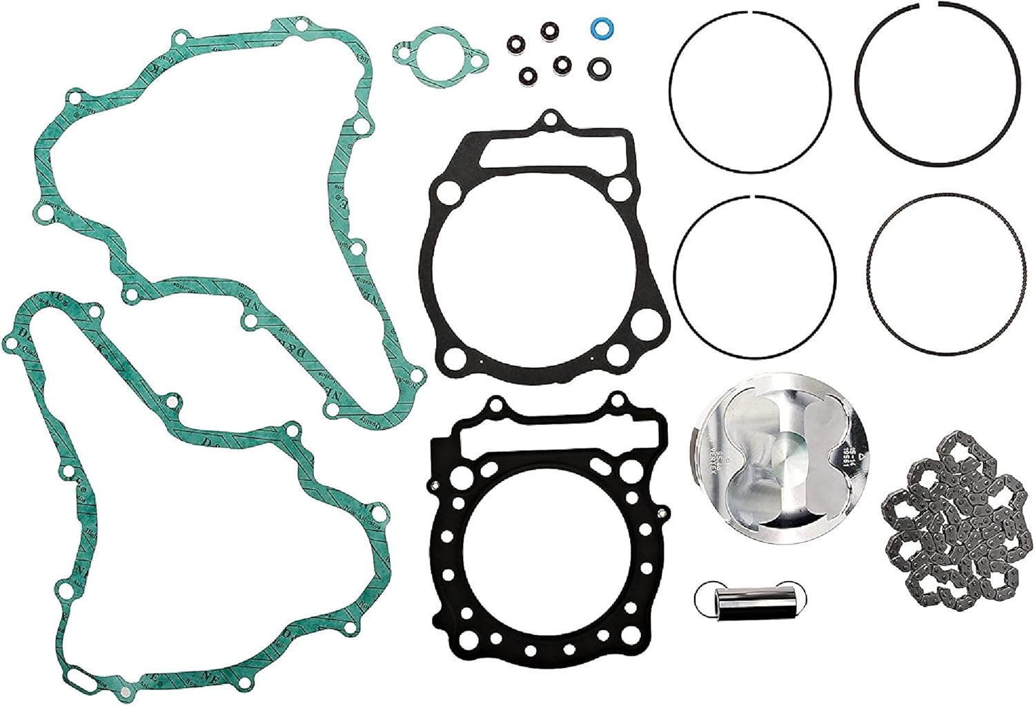 Vertex Top End Piston Kit Compatible with/Replacement for Suzuki LT-R 450 (06-09) VTKTC23553B