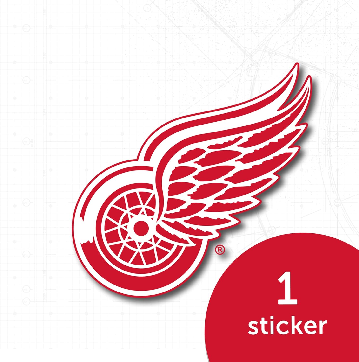 Desert Cactus Detroit Red Wings Team NHL National Hockey League Sticker Vinyl Decal Laptop Water Bottle Car Scrapbook (Individual A) - Image 4