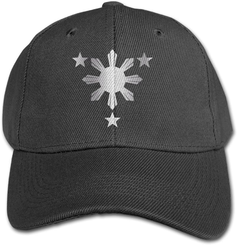 Philippines Flag 1 Platinum Style Kids Sports Caps Black