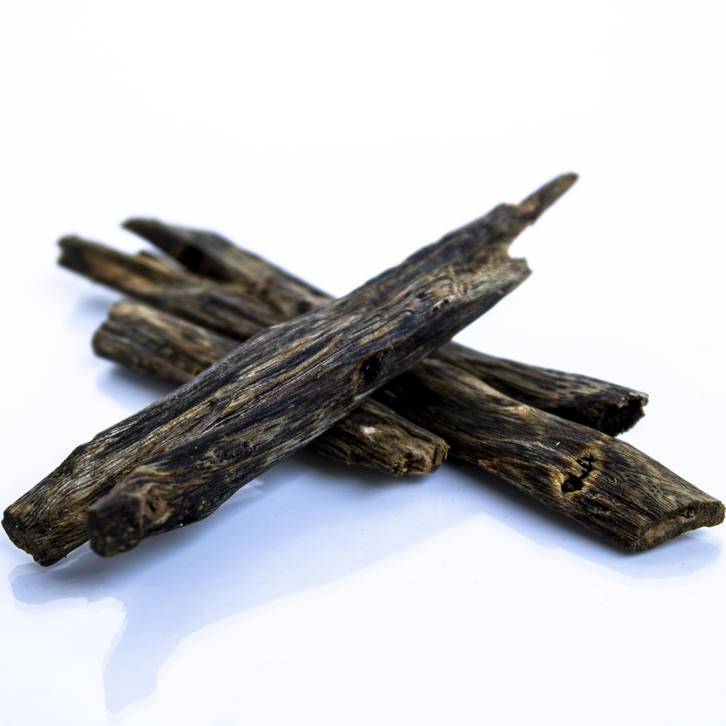 Ercao チャイニーズキャラ アガーウッドインセンス(Qinan Oud Incense) - プレミアム天然寒天 ホームフレグランス&ラグジュアリーギフト用 (50g エクスペリエンスパック - ミディアムグレード+ - ロングストリップ)