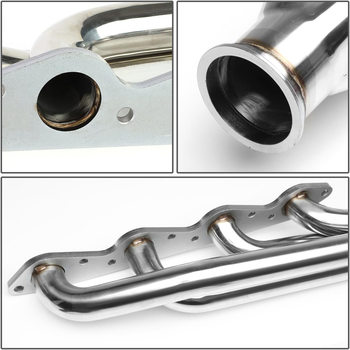 DNA Motoring TM-BBC-S-VB-3 Ram Horn Turbo Manifold [For 66-95 Chevy/GMC]