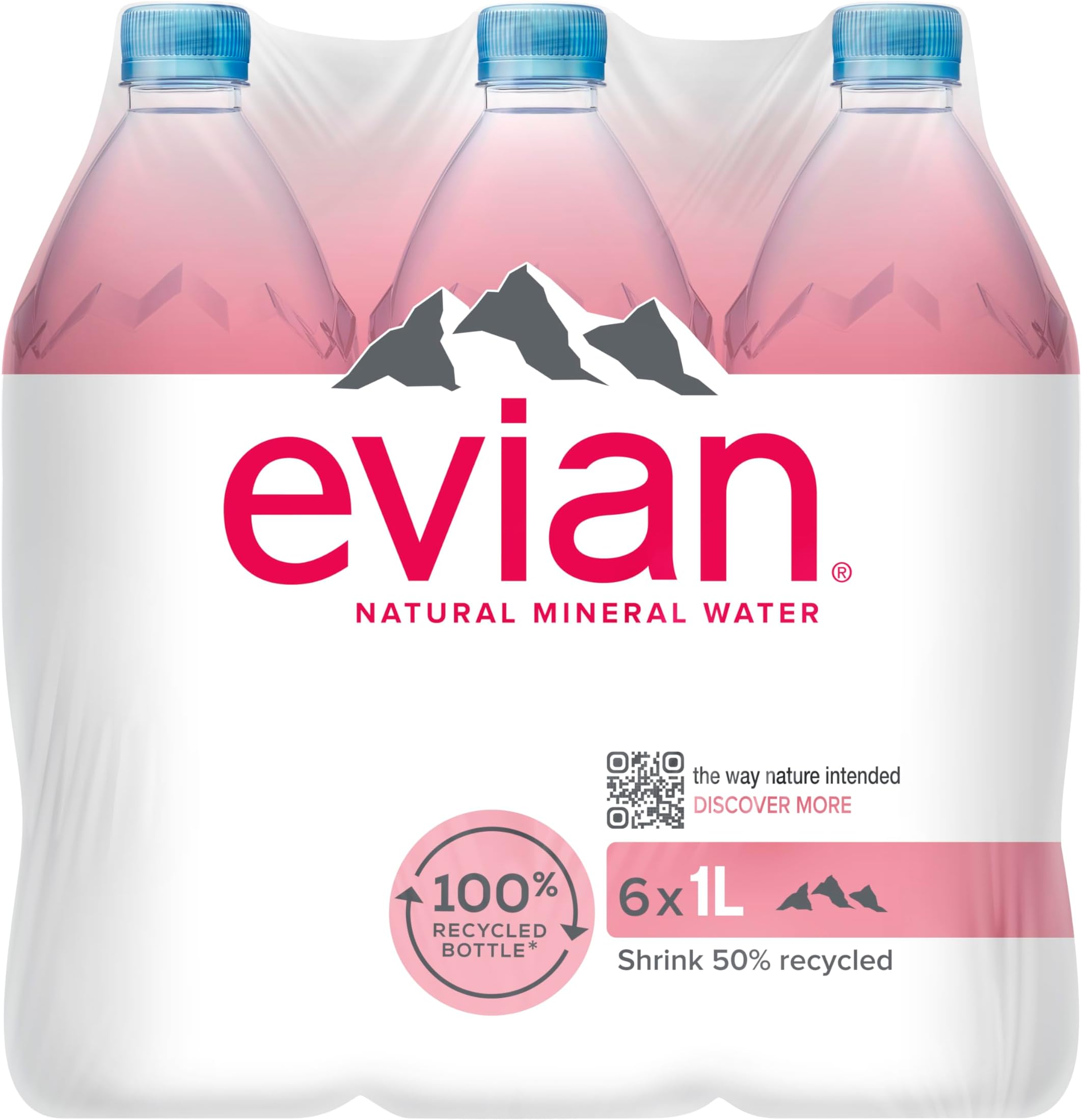 Evian Water 1 Litre Pk6 9092