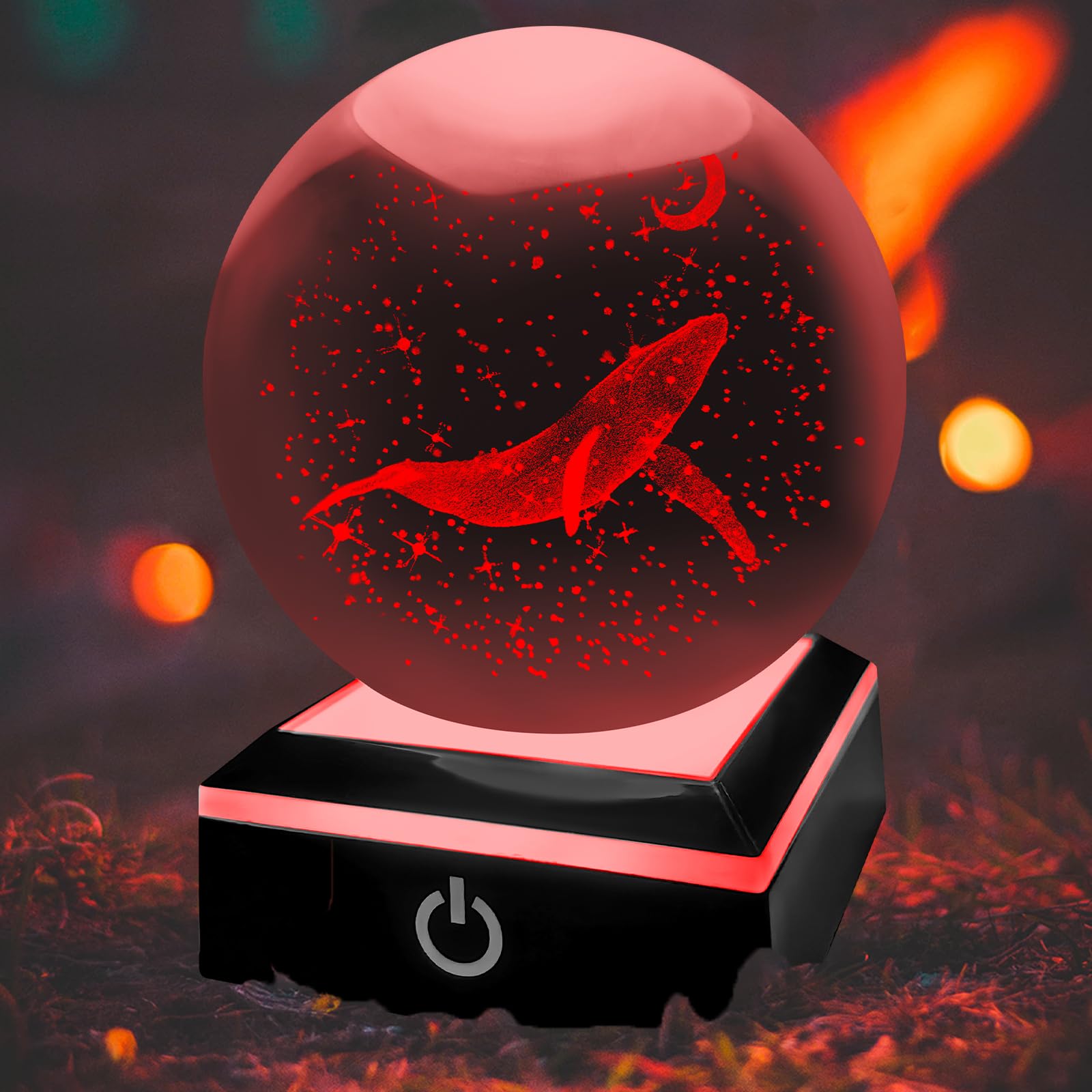 Boule de cristal 3D baleine le cadeau original pour enfants et adultes