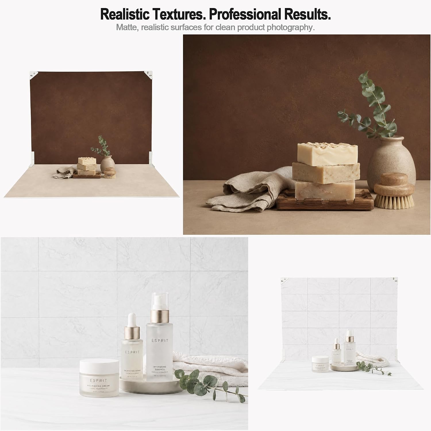 Product Photography Backdrops, 23x17.5 inch Photo Backdrop Kit