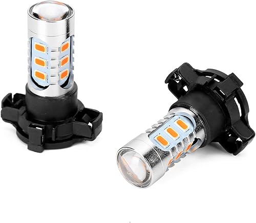 2 piezas de ámbar sin errores LED SMD PY24W luces de señal de giro para BMW E90 E92 E93 328i 335i M3